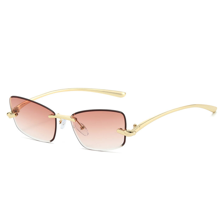 Luxuriöse Sonnenbrille mit weitem Rand Karnz