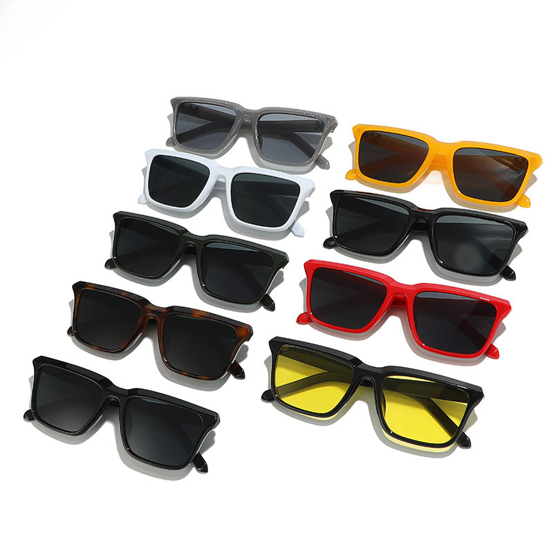 Damen modische Sonnenbrille im modernen rechteckigen Design Karnz