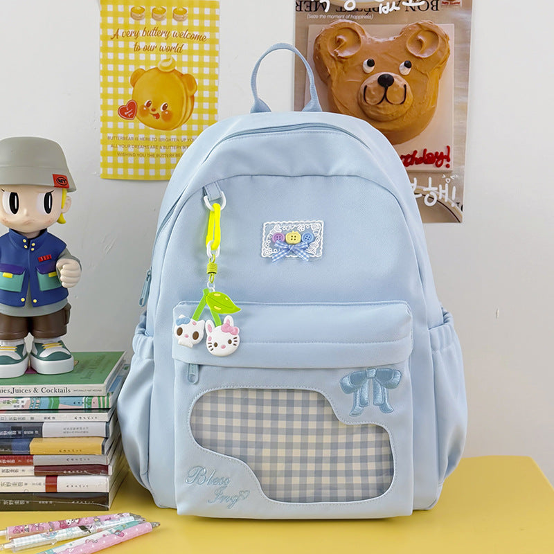 Trendiger Grafikdruck Rucksack