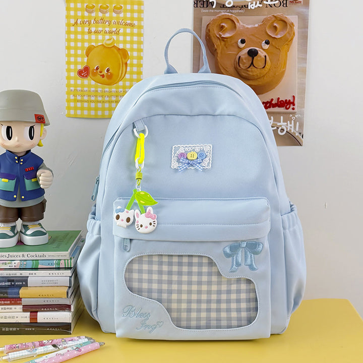 Trendiger Grafikdruck Rucksack