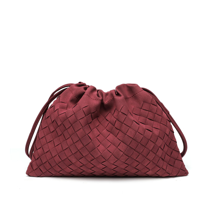 Woven Drawstring Schultertasche Karnz