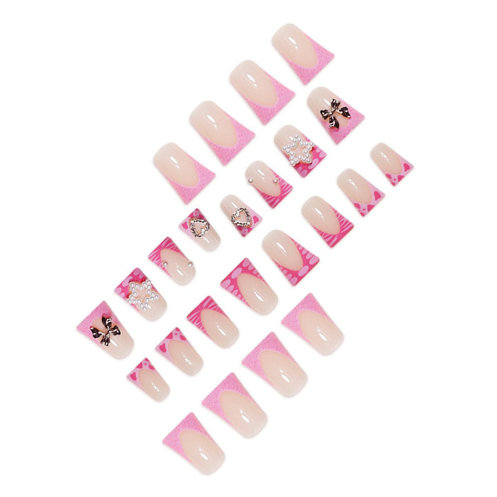 Floral Akzent Nagelkunst Verlängerungen Karnz
