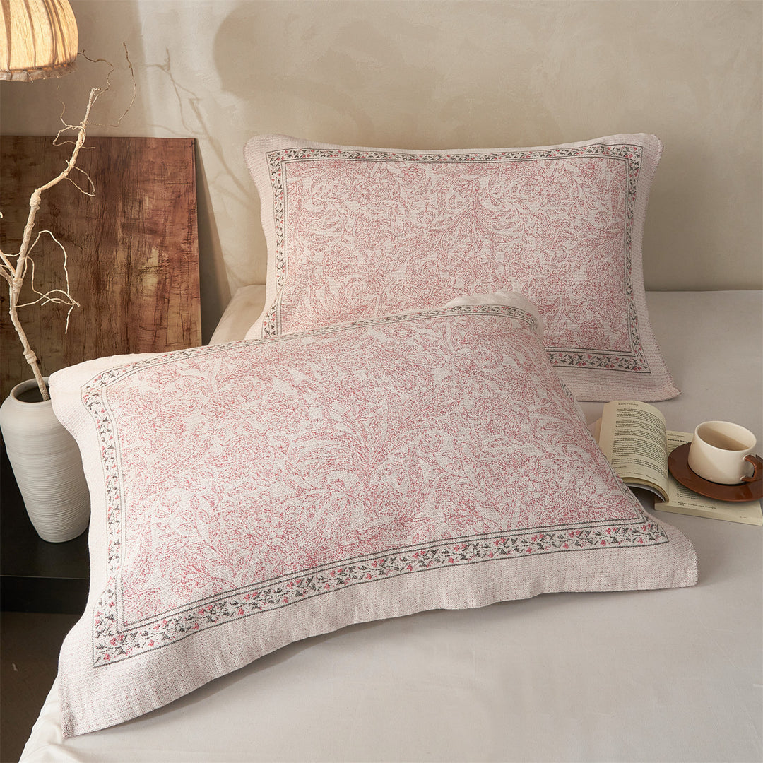 Gestepptes Jacquard Schmetterlingskopfkissen mit dekorativem Rand