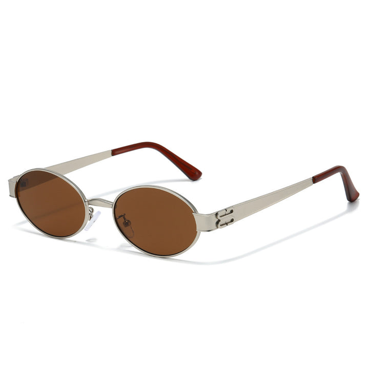 Vintage-inspirierte ovale Sonnenbrille Karnz