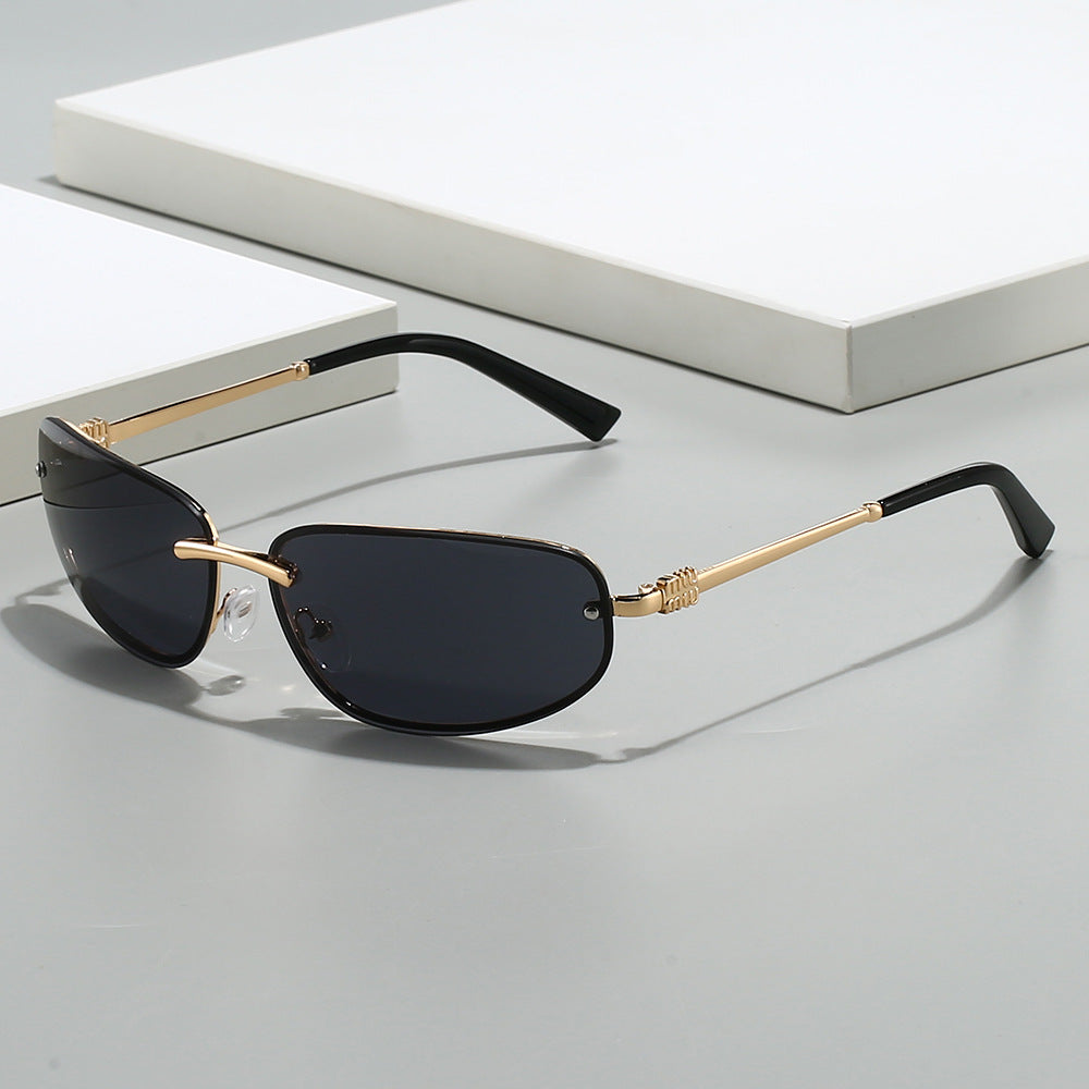 Luxuriöse Vintage-inspirierte Gradient-Sonnenbrille Karnz