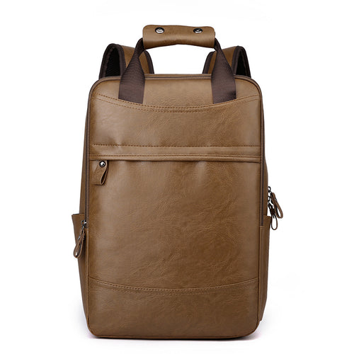 Professioneller Leder Laptop Rucksack Karnz