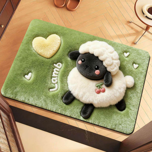 Niedlicher badezimmerteppich mit tiermotiven