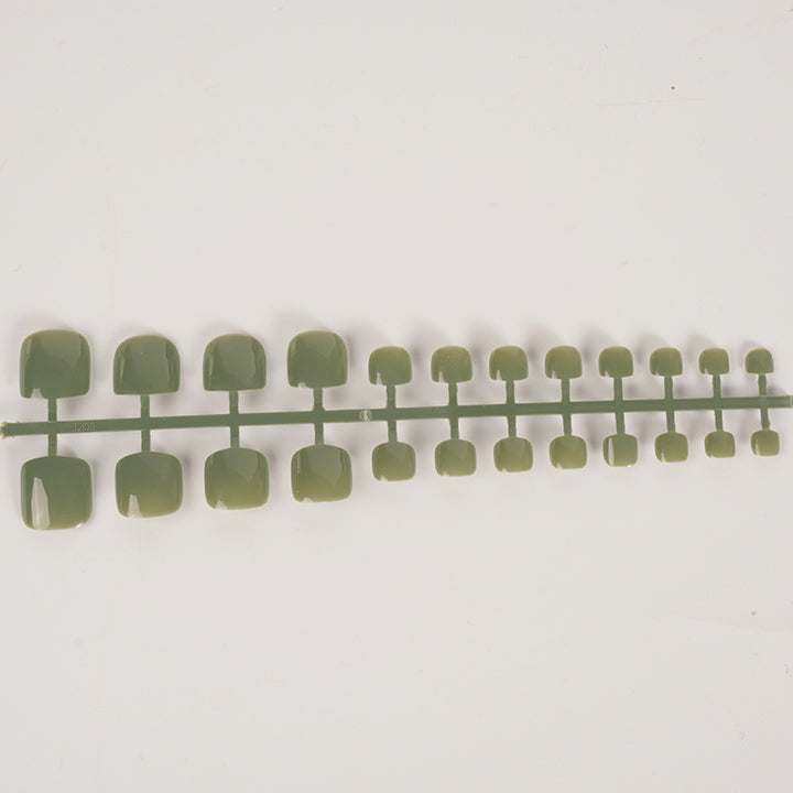 Glänzende quadratische Press-On-Nagelkunst Karnz