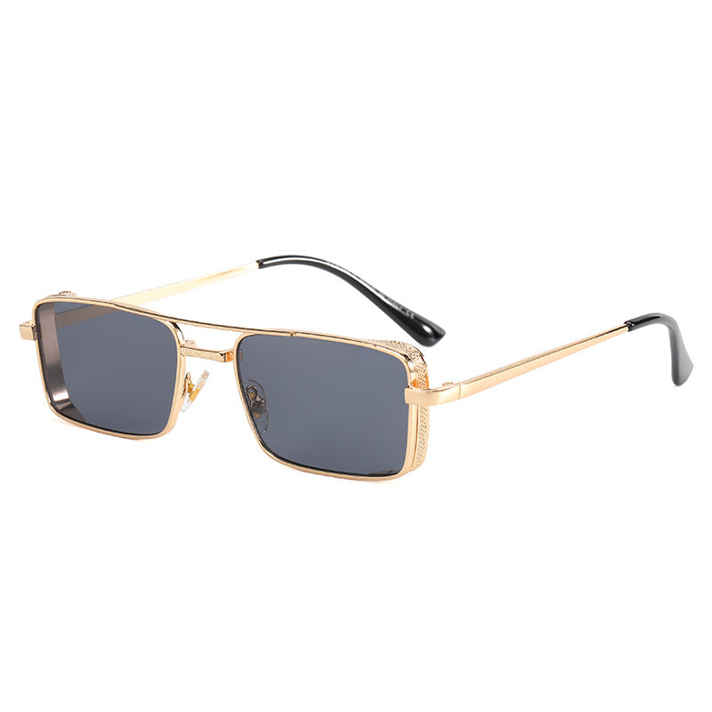 Damen modische rechteckige Sonnenbrille mit luxuriösem Rahmen Karnz