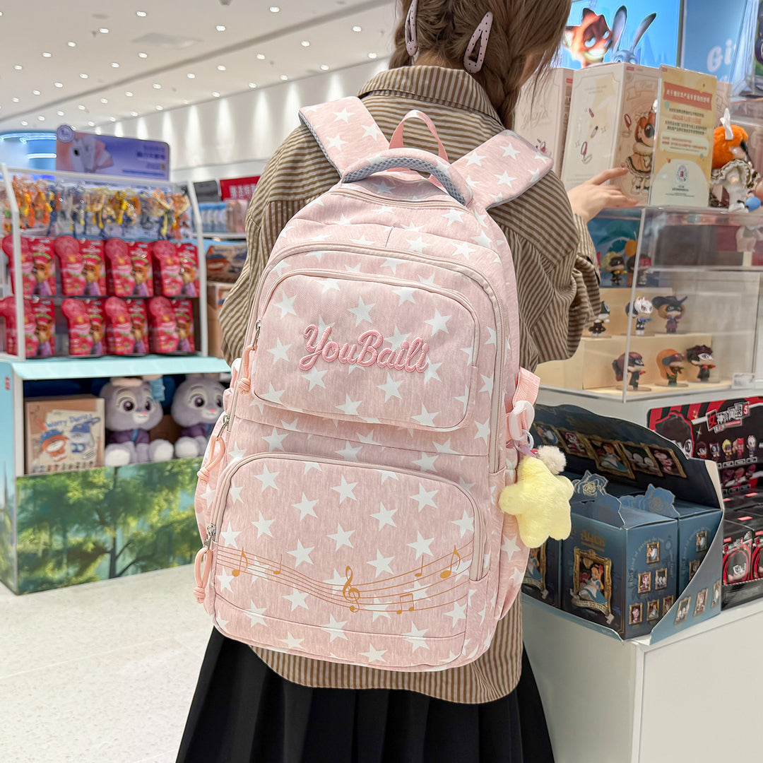 Sternenmuster-Canvas-Rucksack Karnz