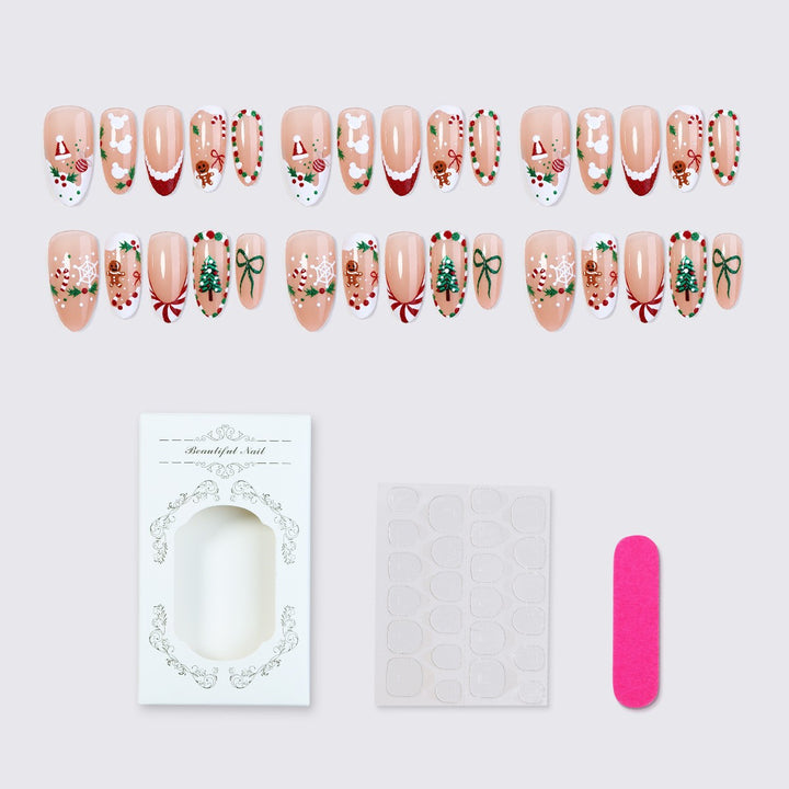Kreatives Kunstnagelset für festliche Anlässe Karnz