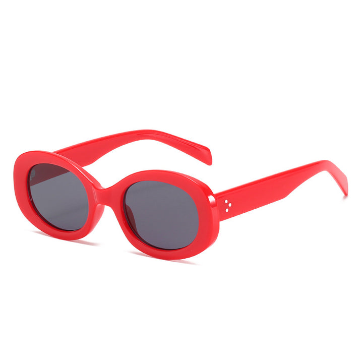 Vintage-Stil Ovalrahmen Sonnenbrille Karnz