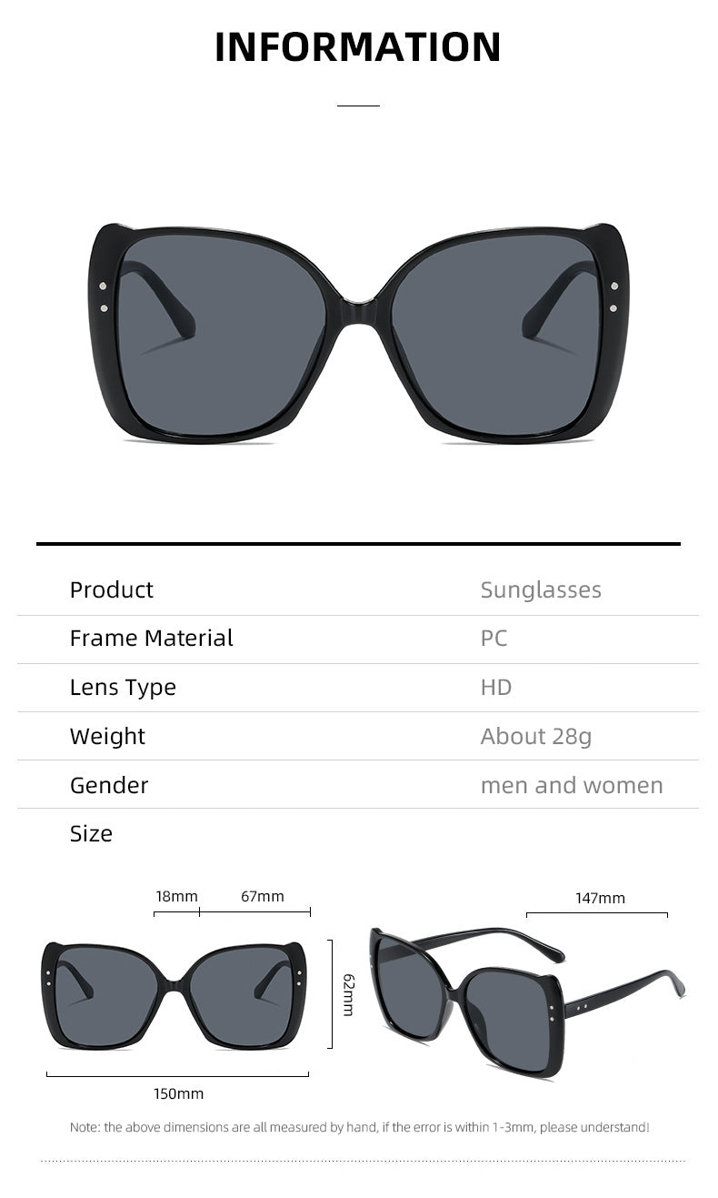 Damen oversized Sonnenbrille mit braunem Farbverlauf Karnz
