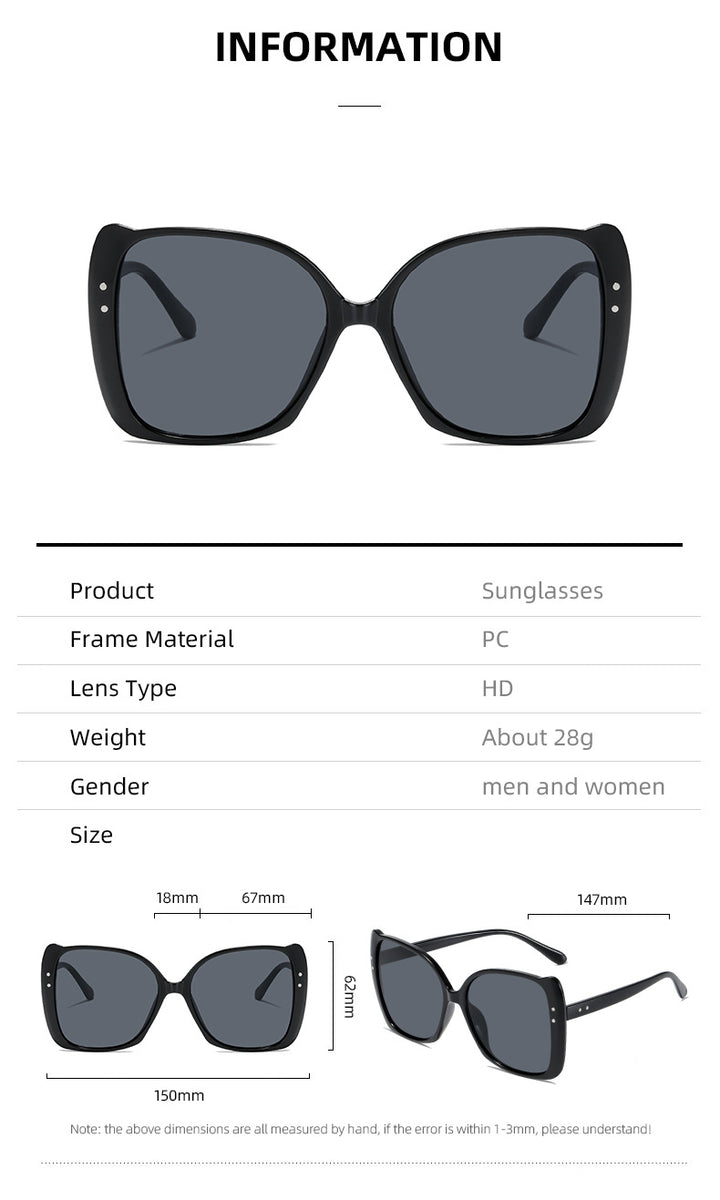 Damen oversized Sonnenbrille mit braunem Farbverlauf Karnz