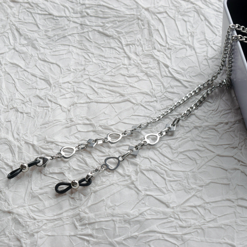 Stylische Metall-Link-Brillekette Karnz