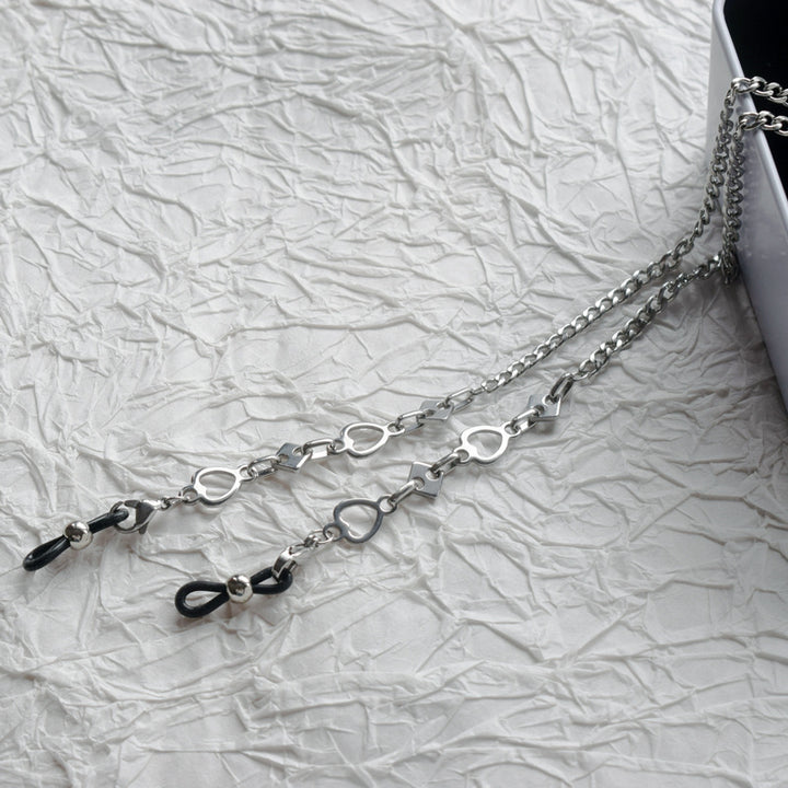 Stylische Metall-Link-Brillekette Karnz
