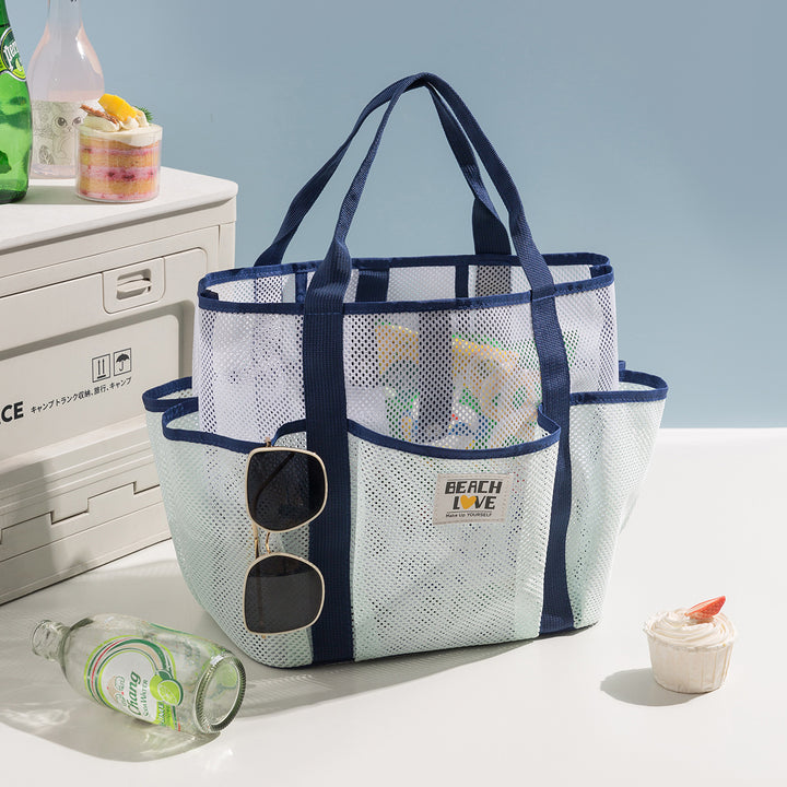 Geräumige Mesh Strandtasche