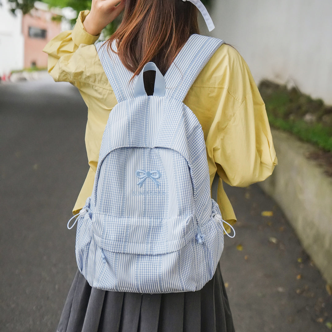 Lässiger gestreifter Rucksack Karnz