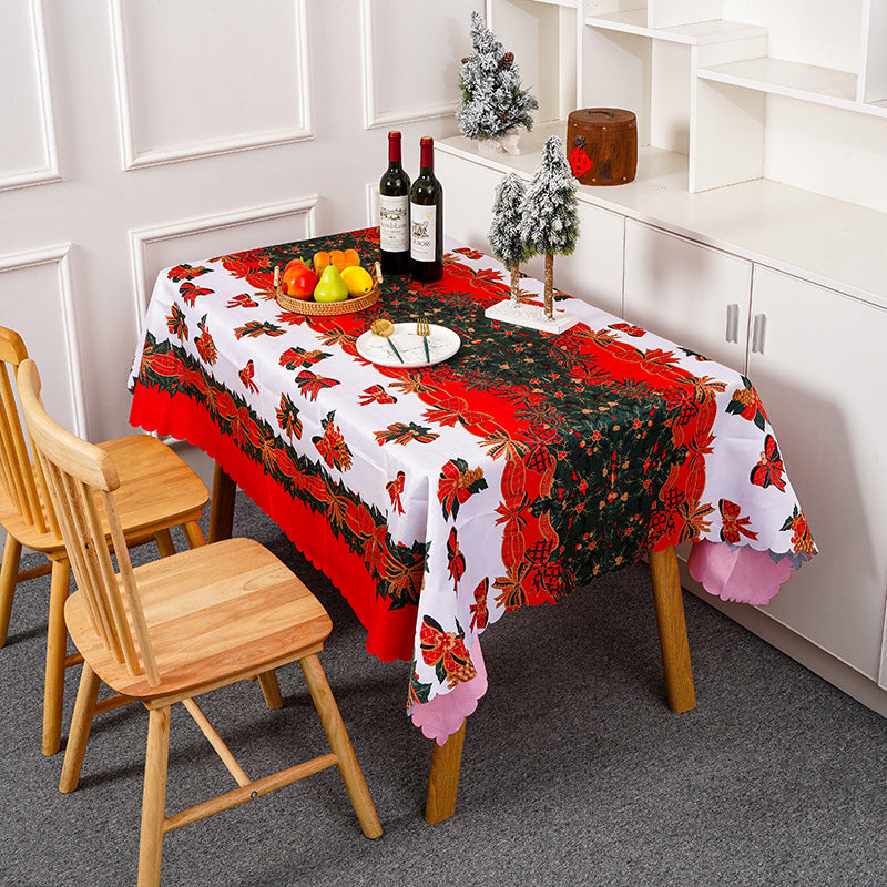 Festliche Tischdecke mit weihnachtlichem Motiv Karnz