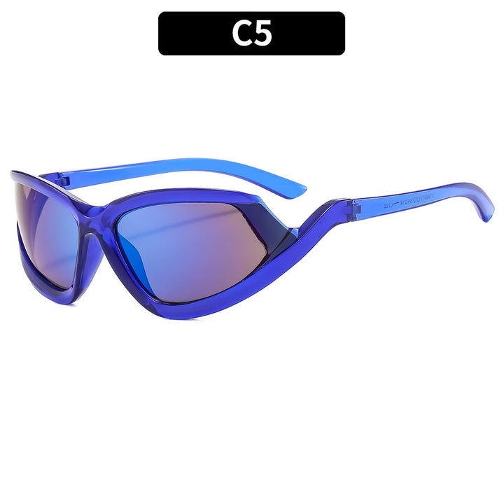 Sportliche Katzenaugen-Sonnenbrille