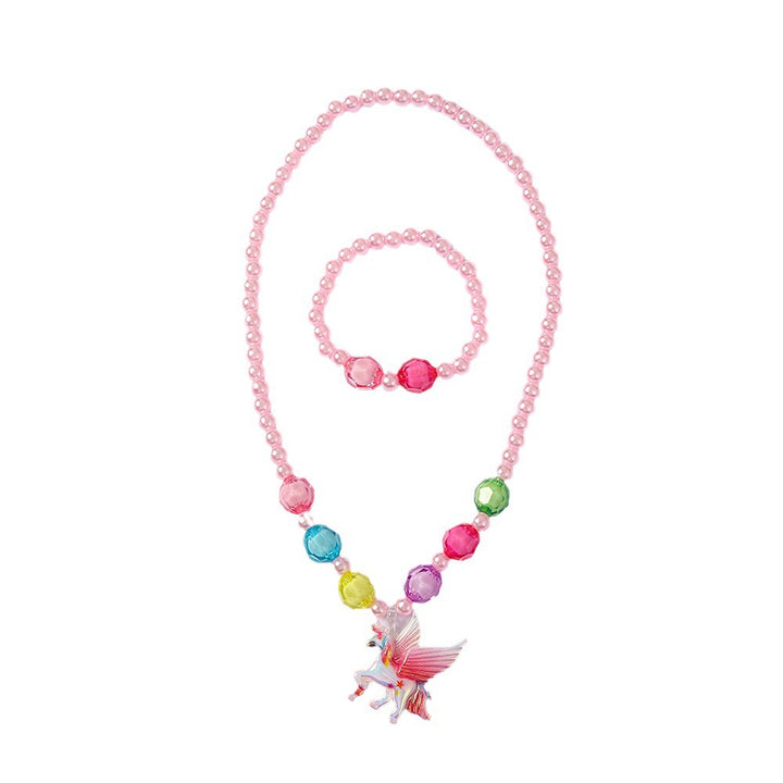Verspieltes Schmuckset mit Einhorn-Anhänger Karnz