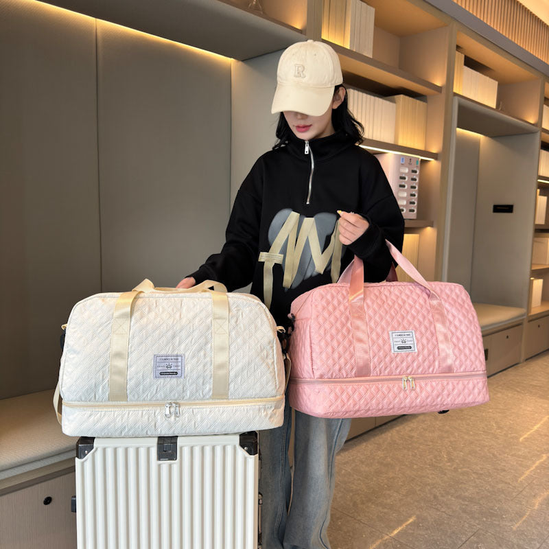 Stylische gesteppt Reis Duffle Bag Karnz