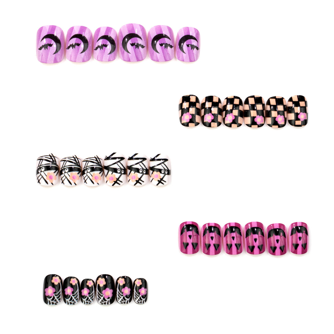 Verspielt Halloween-Themen Press-On Nagelset