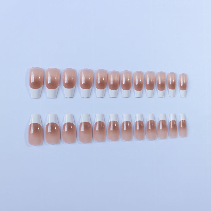 Elegantes Gel Französisch Tipp Nagelkunst Set