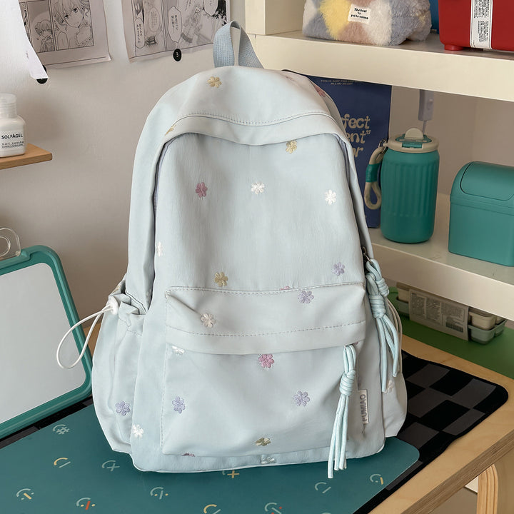 Bestickter Blumenmuster-Rucksack Karnz