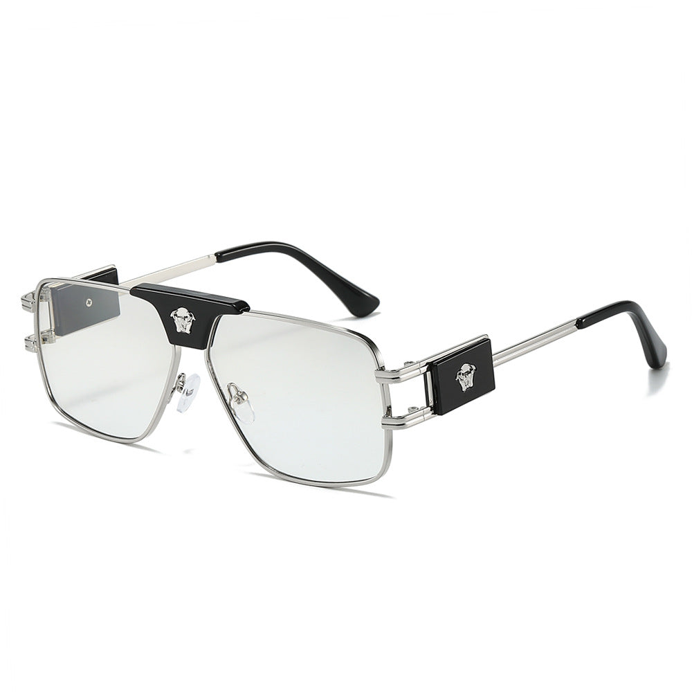 Damen stilvolle Sonnenbrille mit modernem, quadratischem Rahmen Karnz