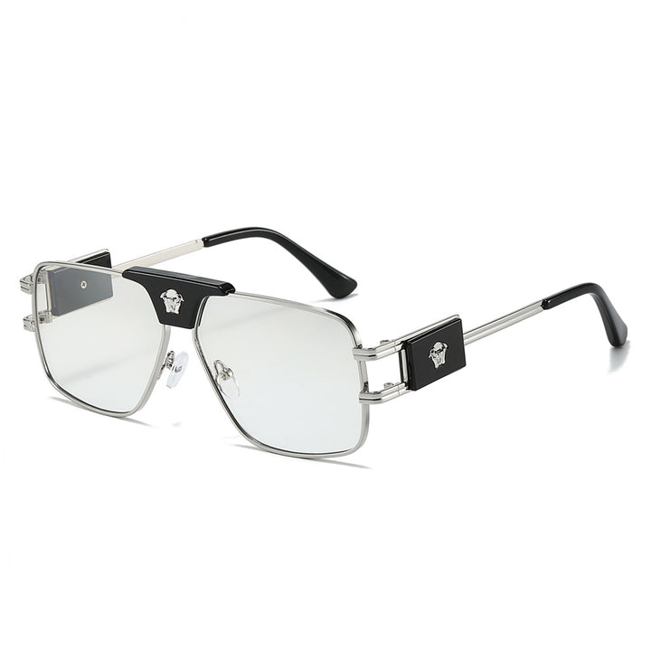 Damen stilvolle Sonnenbrille mit modernem, quadratischem Rahmen Karnz