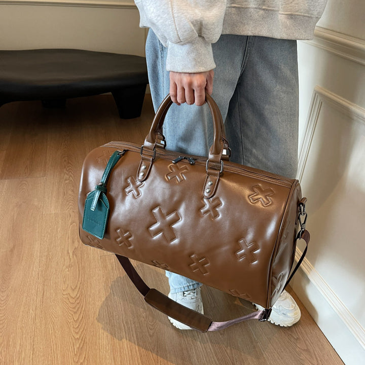 Langlebige Leder Wochenend Reisetasche Karnz
