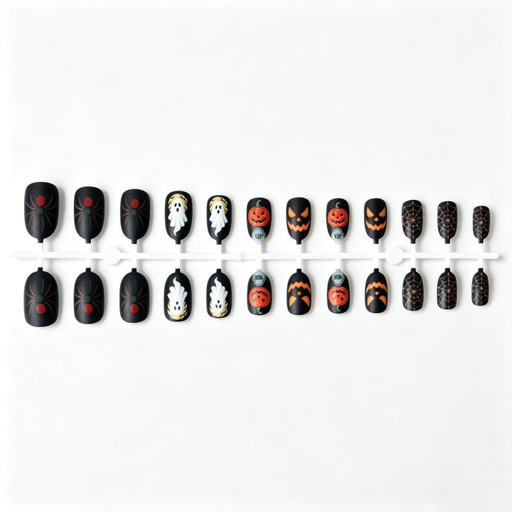 Gruseliges Halloween-Thema Nagelkunst-Set