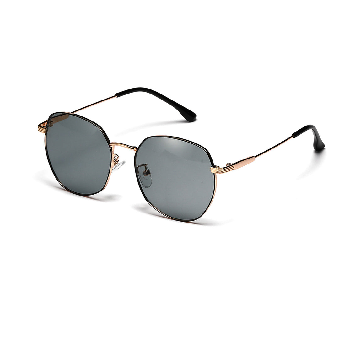 Damen auffällige geometrische Sonnenschutzbrille mit UV-Schutz Karnz
