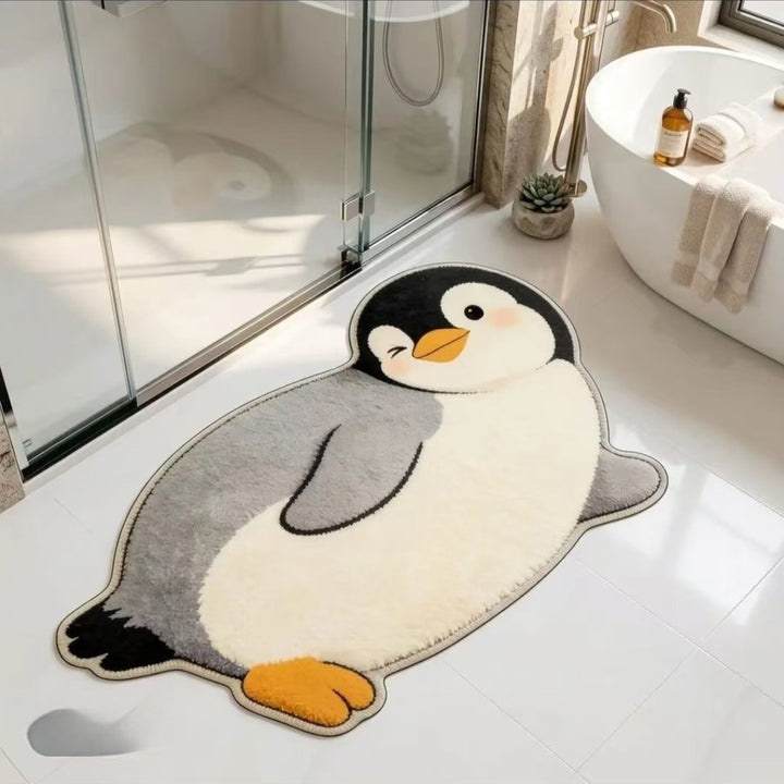 Niedliche Pinguin Plüsch Badmatte