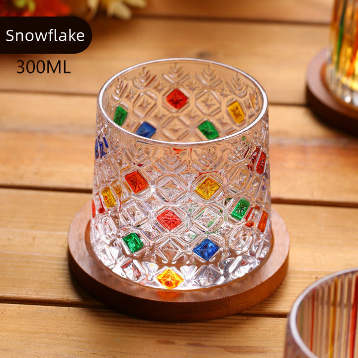 Rotierendes Multi-Color-Glas für Whiskey mit Geschenkbox | Karnz