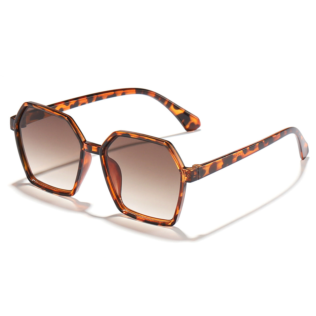 Damen elegante Sonnenbrille im modernen Hexagon-Design Karnz