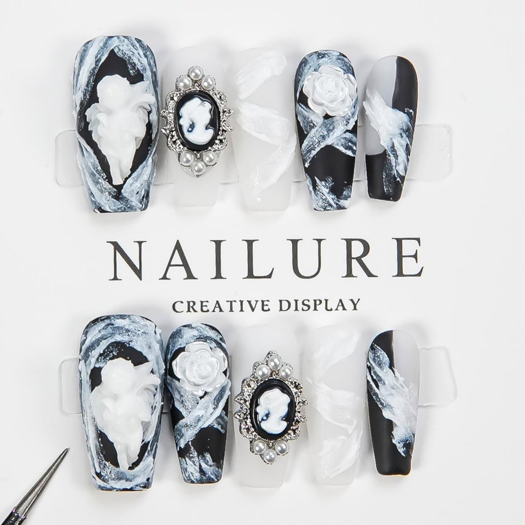Dekorativer Acryl-Nagelset