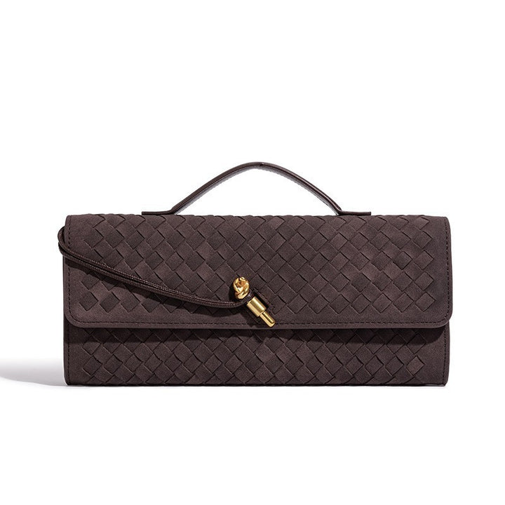 Texturierte Wildleder Clutch Tasche Karnz