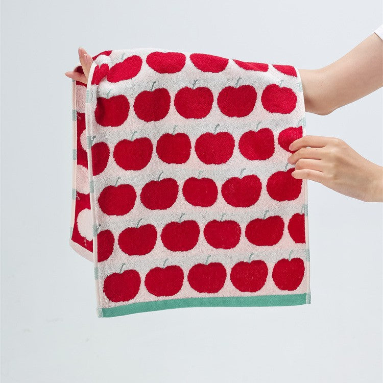 Weiches Jacquard-Gästetuch mit Kirschmuster Karnz