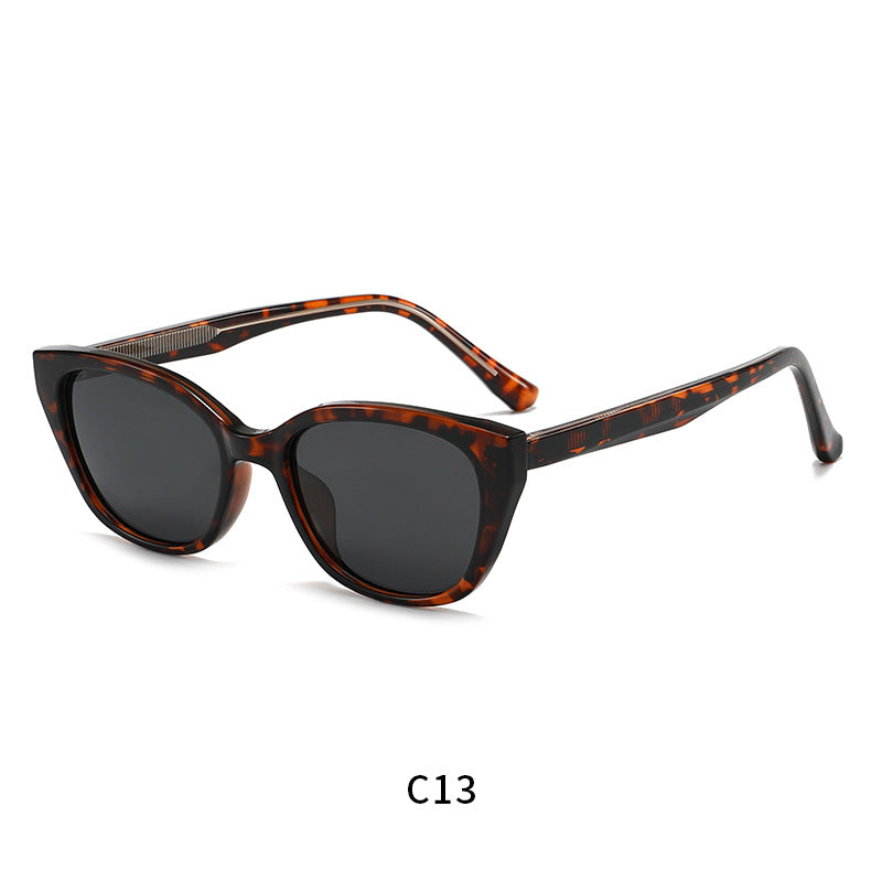Damen modische Cat-Eye Sonnenbrille mit UV-Schutz und flexiblem Rahmen Karnz