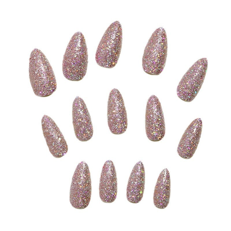 Glamouröser Glitter Press-On Nagel Set Karnz