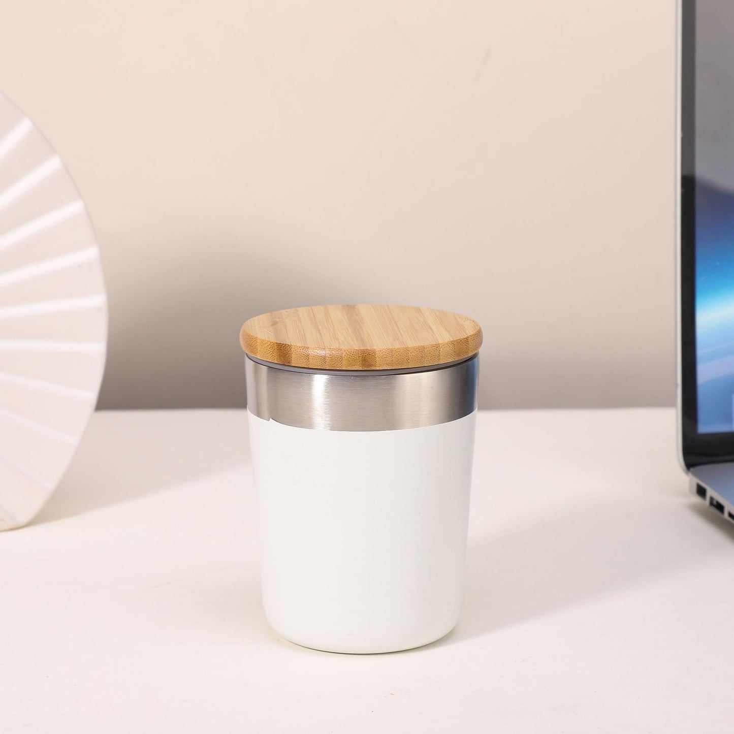 Damen Isolierkaffeebecher mit Bambusdeckel Karnz