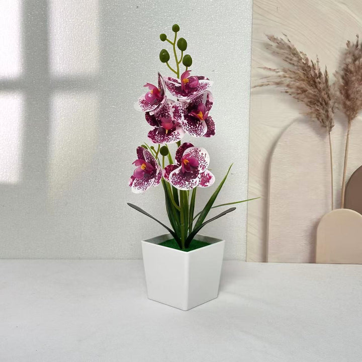 Elegante künstliche Orchideenpflanze für Tischdekoration Zuhause