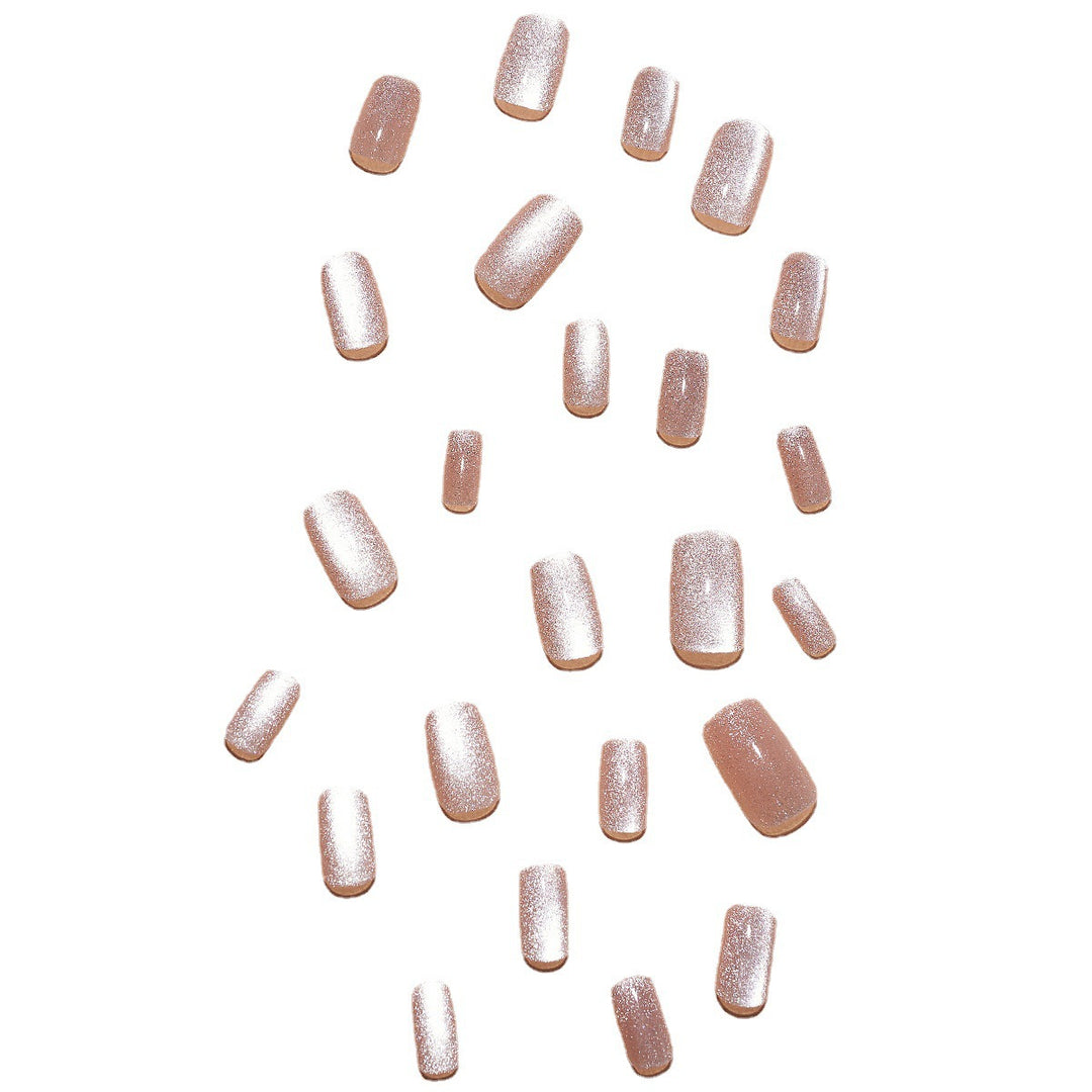 Glamouröses Kunstnagelset mit Glitzer- und Ombre-Effekt Karnz
