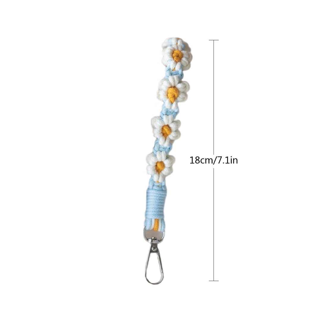 Makramee Schlüsselanhänger Halter mit floralem Design Karnz