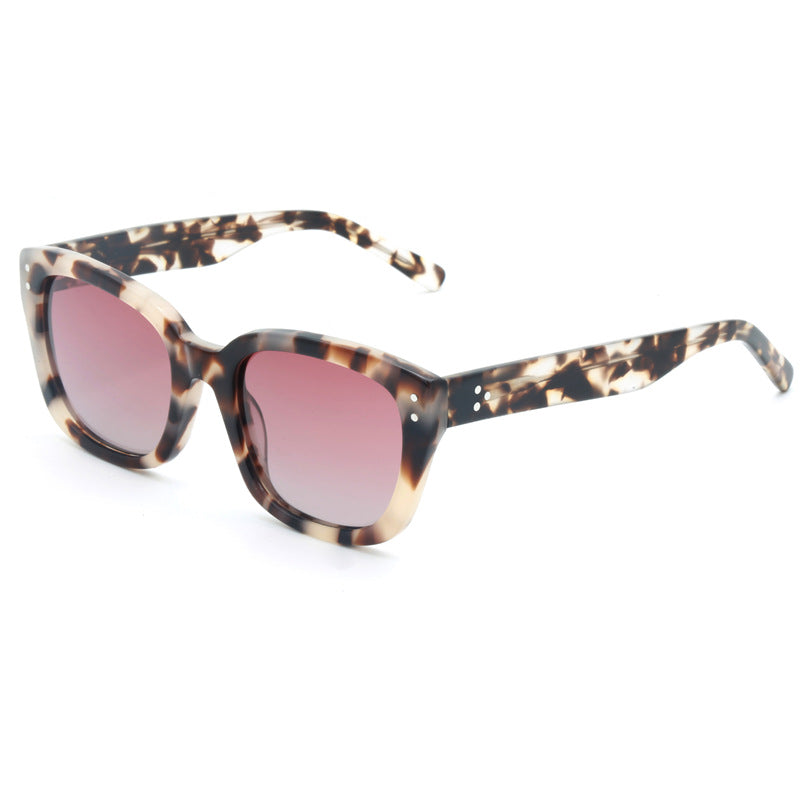 Damen modische Sonnenbrille mit einzigartigem Marmorierungseffekt Karnz