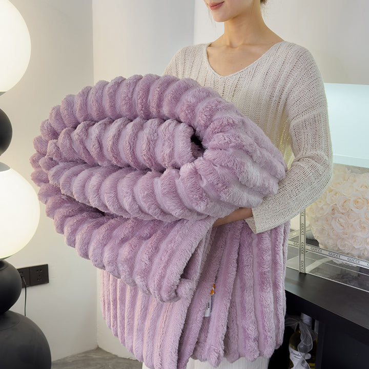 Damen Luxuriöse Plüschfleece-Decke