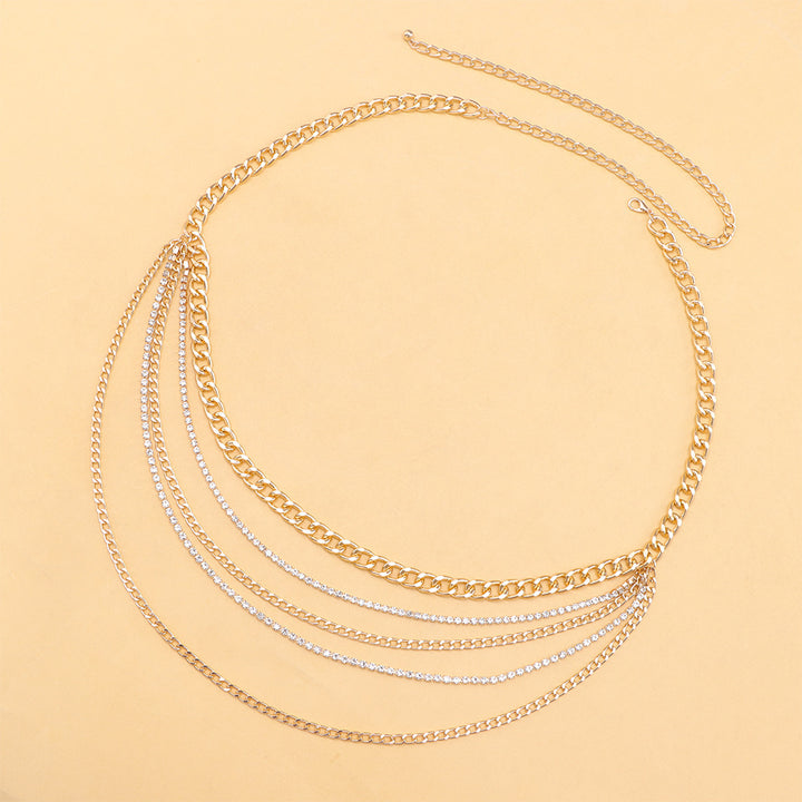 Mehrschichtige Ketten Körper Schmuck Karnz