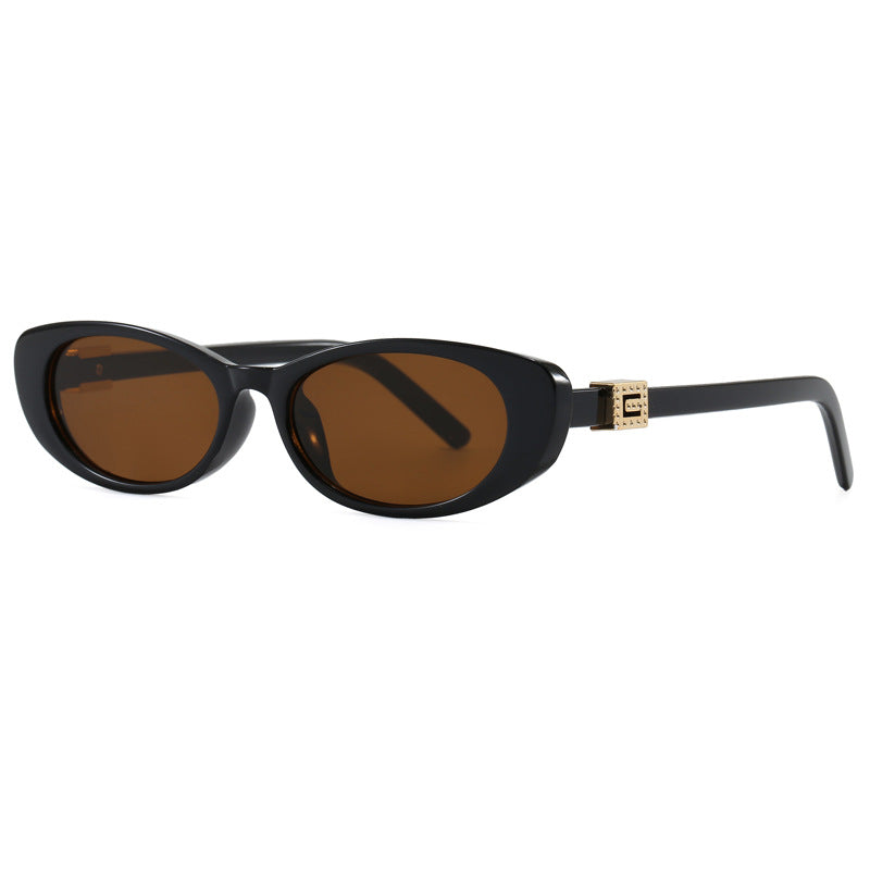 Damen Cat-Eye Sonnenbrille mit stilvollem Rahmen und luxuriösen Akzenten Karnz